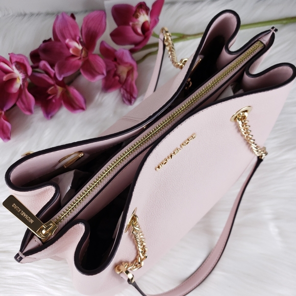 NWT Michael Kors LG Teagen satchel powder blush MK - Picture 8 of 10